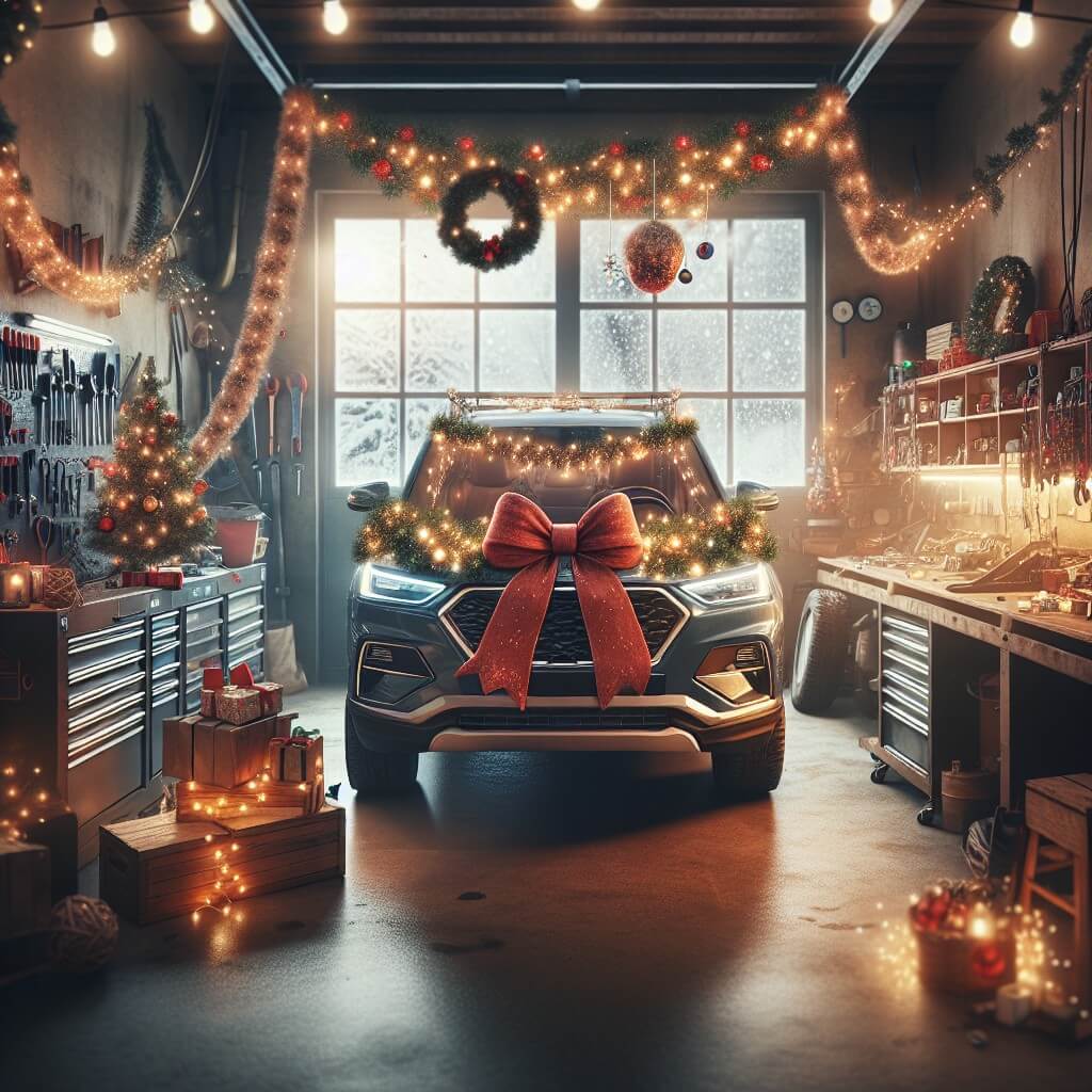 GenKI-Bild: Weihnachtszeit bei Auto-Service Maul GenKI-Bild: Weihnachtszeit bei Auto-Service Maul